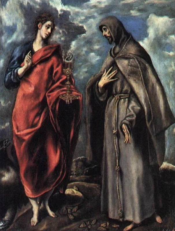 Giovanni evangelista e Francesco - Galleria degli Uffizi, Firenze